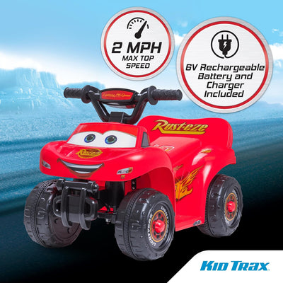 Disney 6V Cars Lightning McQueen Quad