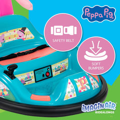 ImaginAir 6V Bumper Car with Auto-Inflated Peppa Pig