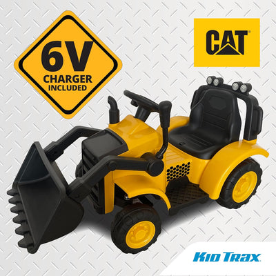 Kid Trax 6V CAT Front Loader Ride-On Toy for Kids