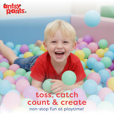 Antsy Pants 100 Ball Pit Balls, Non-Toxic Ball Pit for Toddlers 1-3