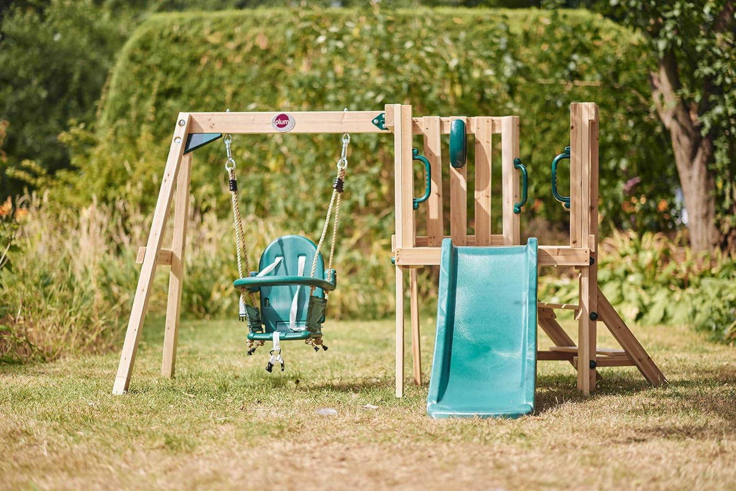 Plum Wooden Toddler Swing Sets for Backyard