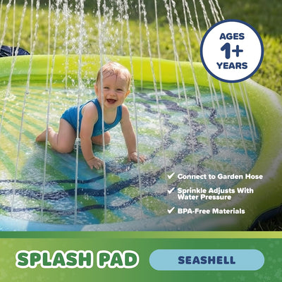 Playland Splash Pad for Kids & Dogs, Non-Slip, Ages 1-3