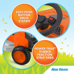 Kid Trax 6V Mow & Go Lawn Mower Orange