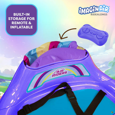 ImaginAir 6V Bumper Car with Auto-Inflated Purple Unicorn