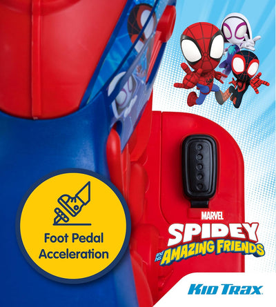 Kid Trax 6V Marvel Spiderman Disney Junior Toddler Bike