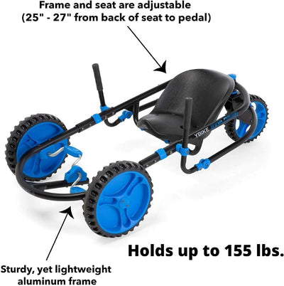 Explorer Pedal Car, 3-Wheel Go-Kart, Ages 4+, 155lb Capacity