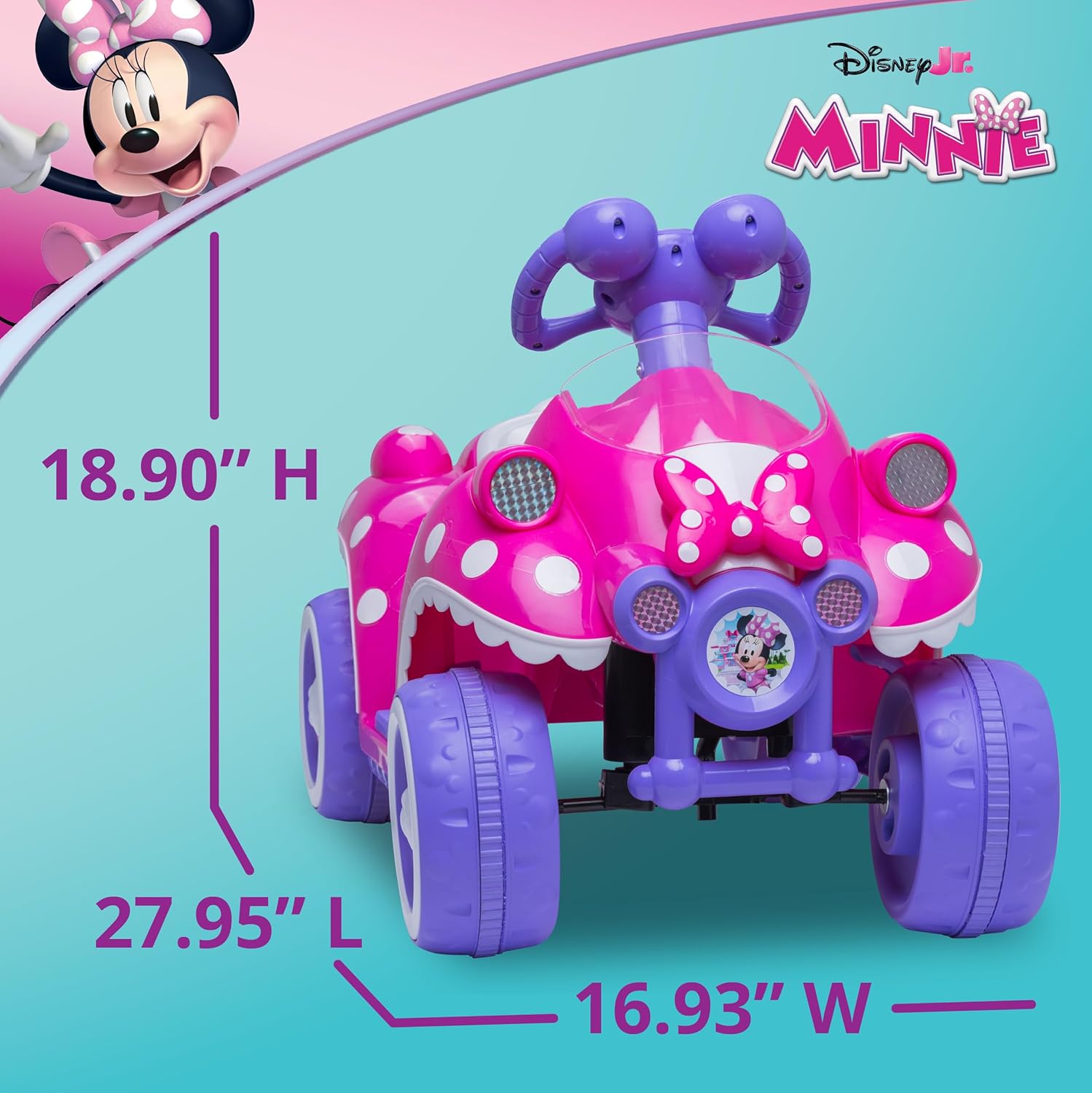 Kid Trax Toddler Disney Minnie Mouse Quad Ride-On