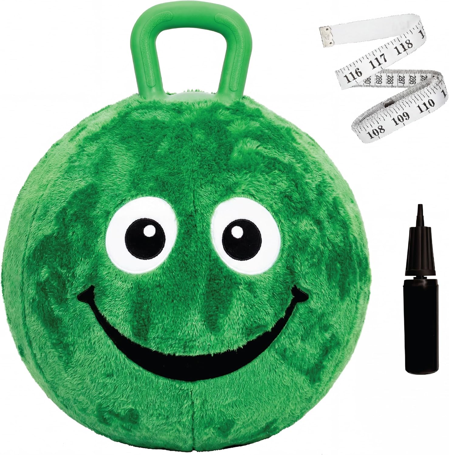 Flybar Hopper Ball for Kids, Plush  Inflatable Hippity Hop Bounce Ball w/ Handle, Ages 6+