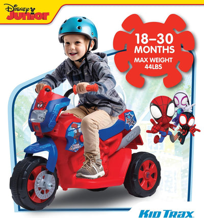 Kid Trax 6V Marvel Spiderman Disney Junior Toddler Bike
