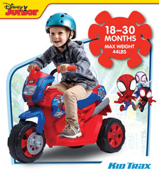 Kid Trax 6V Marvel Spiderman Disney Junior Toddler Bike