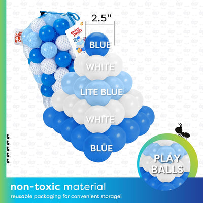 Antsy Pants 100 Ball Pit Balls, Non-Toxic Ball Pit for Toddlers 1-3