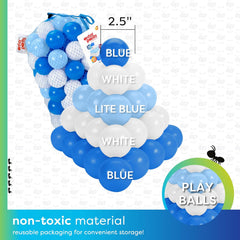 Antsy Pants 100 Ball Pit Balls, Non-Toxic Ball Pit for Toddlers 1-3