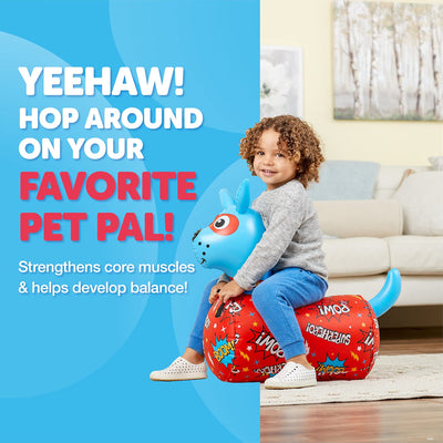 WADDLE Hip Hopper Inflatable Dog Bouncer, Ages 2+, 85lb Capacity