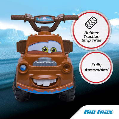 Kid Trax Toddler Disney Cars 3 Tow-Mater Electric Quad Ride-On