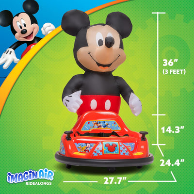 ImaginAir 6V Bumper Car with Auto-Inflated Mickey Mouse