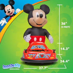 ImaginAir 6V Bumper Car with Auto-Inflated Mickey Mouse