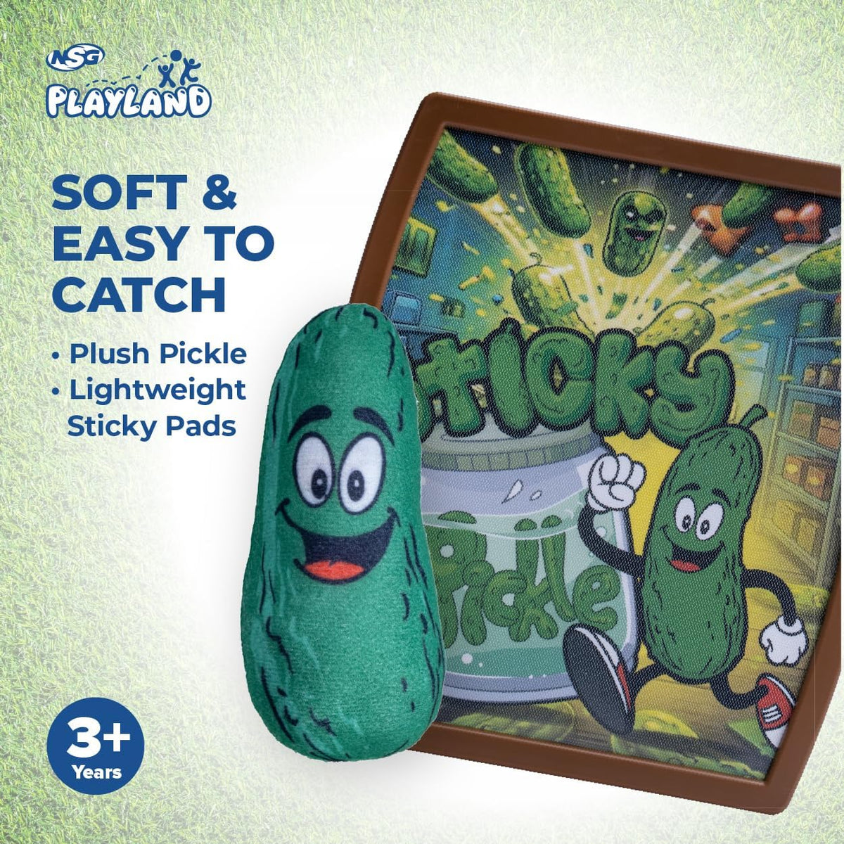 Playland Plush Toss & Catch Paddle Game, Plush Ball, Ages 3+