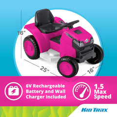 Kid Trax 6V Mow & Go Lawn Mower Orange