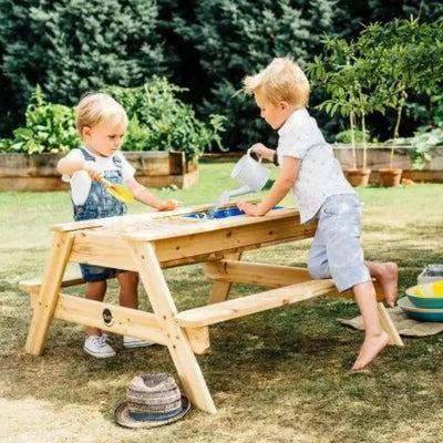 Plum® Surfside Wooden Sand and Water Picnic Table - Natural