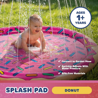 Playland Splash Pad for Kids & Dogs, Non-Slip, Ages 1-3