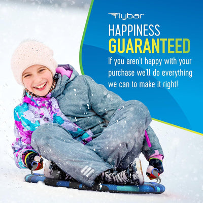 Flybar 26" Foam Saucer Snow Sled, Ages 5+, 110lb Capacity