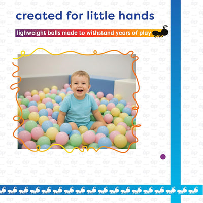 Antsy Pants 100 Ball Pit Balls, Non-Toxic Ball Pit for Toddlers 1-3