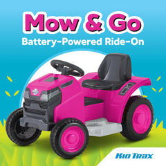 Kid Trax 6V Mow & Go Lawn Mower Orange