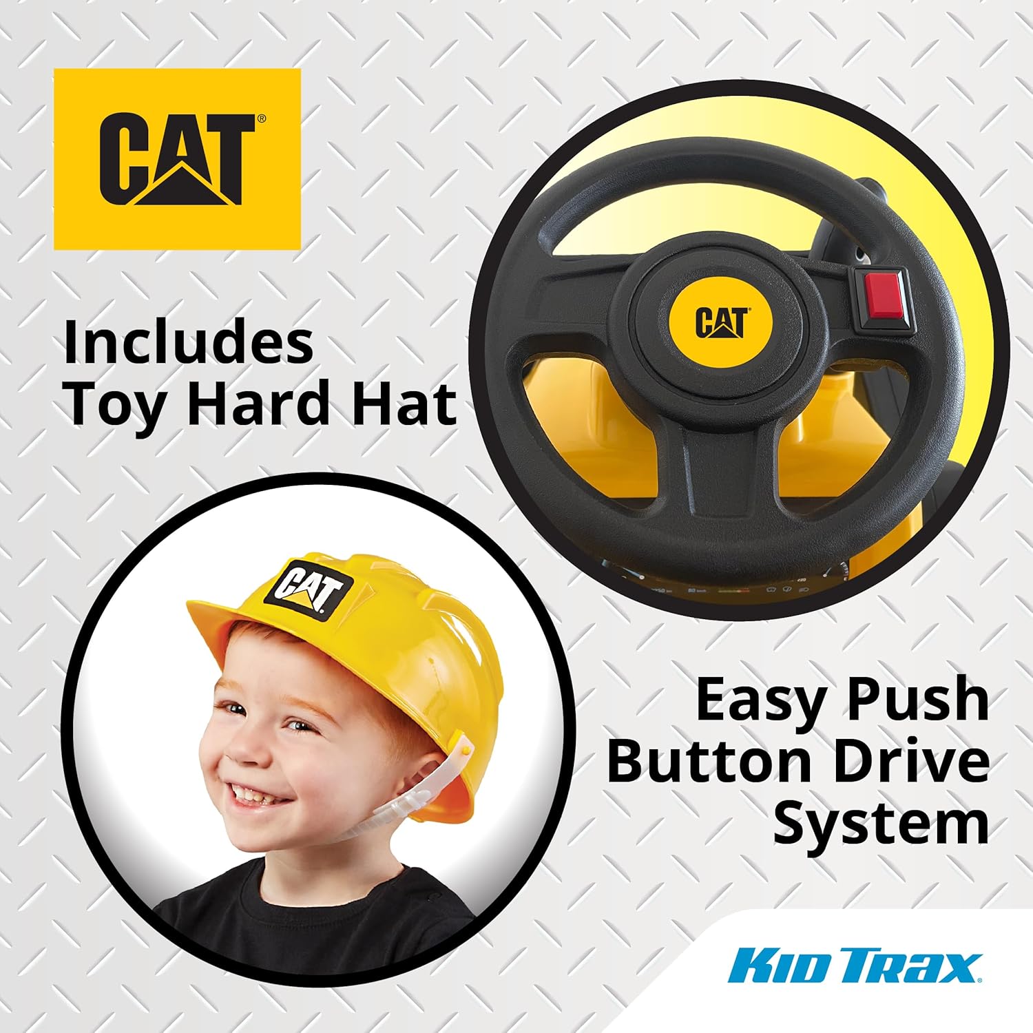 Kid Trax 6V CAT Front Loader Ride-On Toy for Kids