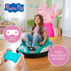 ImaginAir 6V Bumper Car with Auto-Inflated Peppa Pig