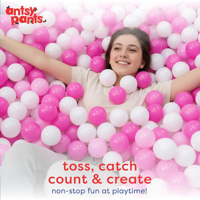 Antsy Pants 100 Ball Pit Balls, Non-Toxic Ball Pit for Toddlers 1-3