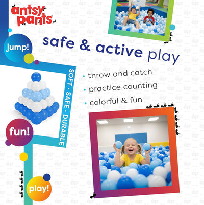 Antsy Pants 100 Ball Pit Balls, Non-Toxic Ball Pit for Toddlers 1-3