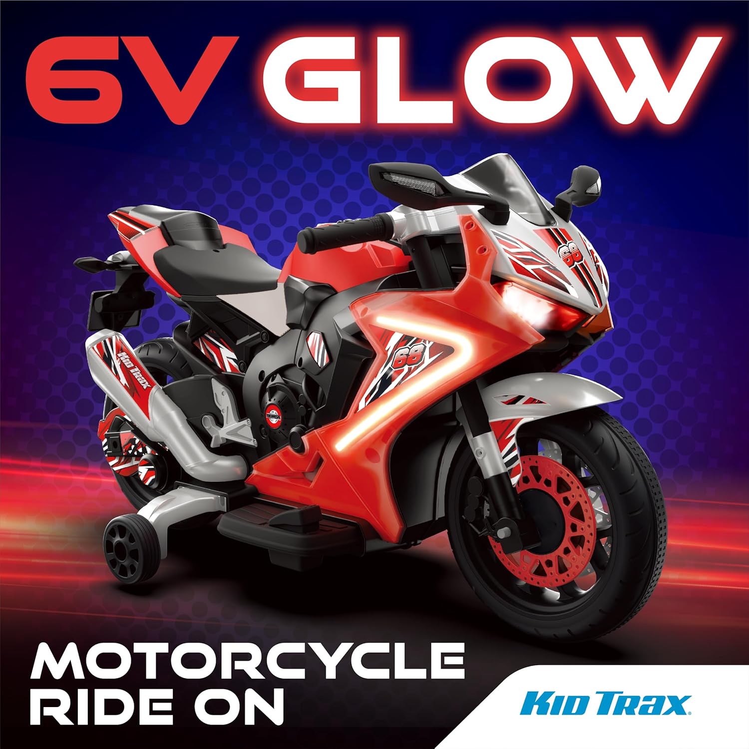 6V Glow Motorcycle Ride On