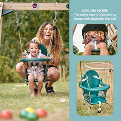 Plum Wooden Toddler Swing Sets for Backyard