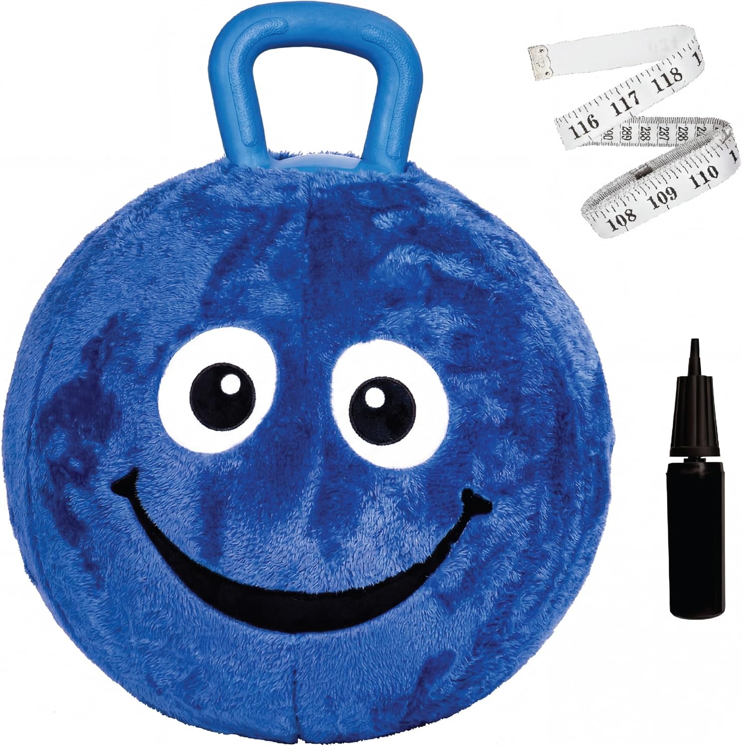 Flybar Hopper Ball for Kids, Plush  Inflatable Hippity Hop Bounce Ball w/ Handle, Ages 6+