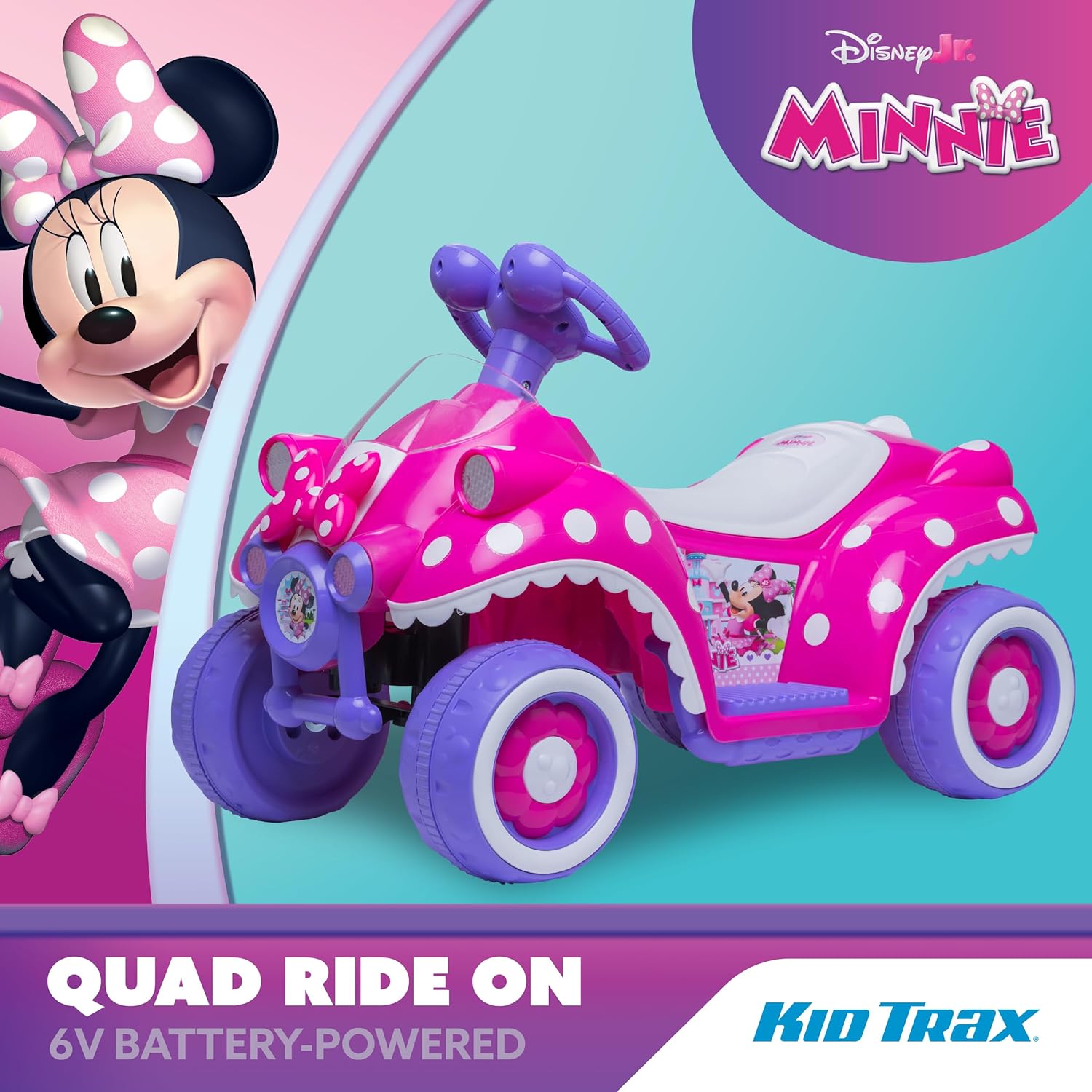 Kid Trax Toddler Disney Minnie Mouse Quad Ride-On