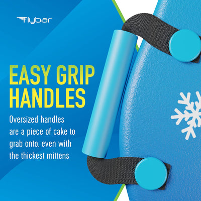 Flybar Kids 36” Foam Snow Sled with Slick Bottom & PE Core Build, Holds Up To 110 Lbs