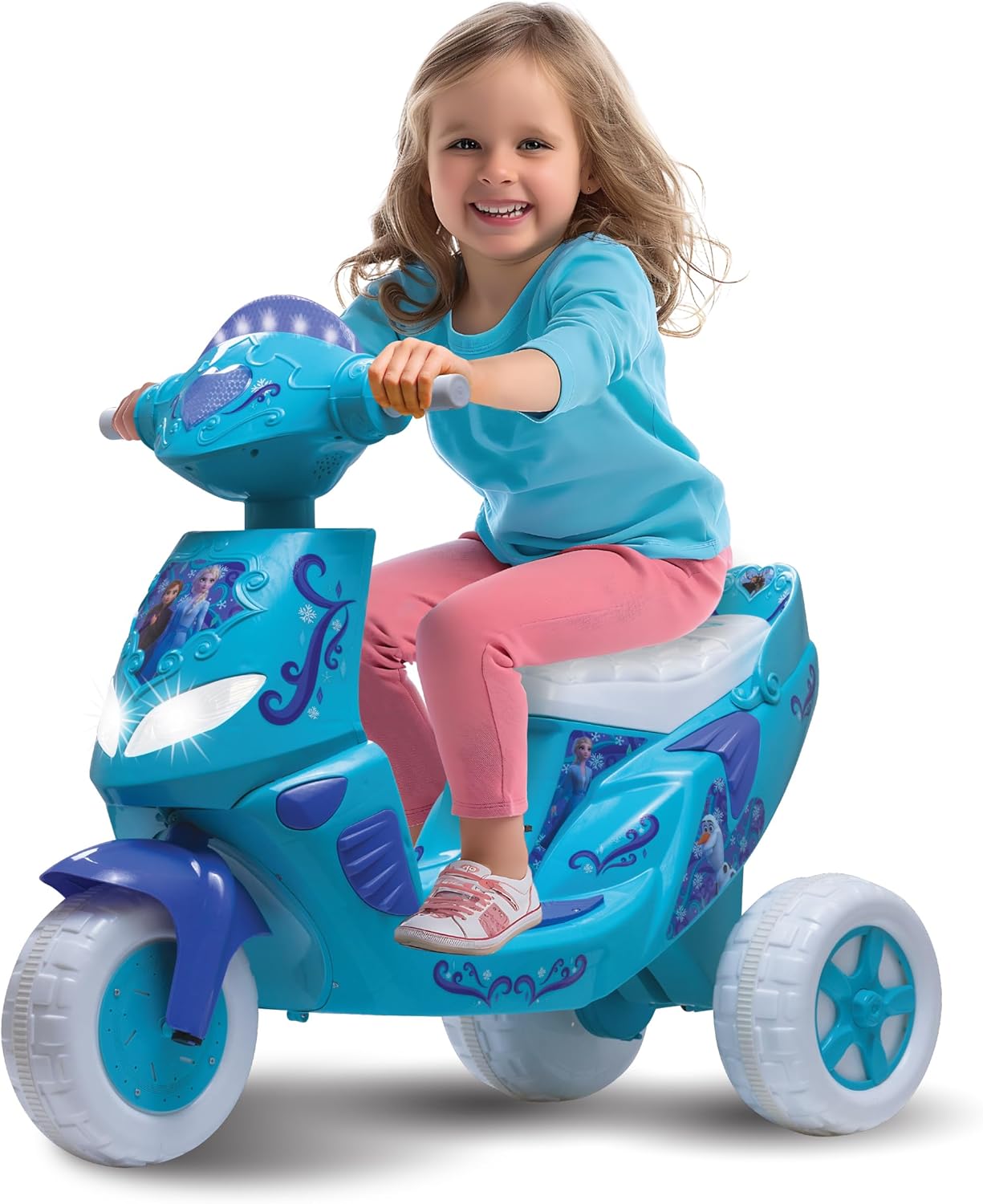 Kid Trax 6V Disney Frozen Kids Scooter Ride On Toy