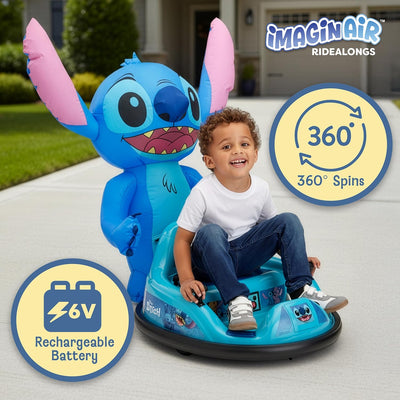 ImaginAir 6V Bumper Car with Auto-Inflated Stitch