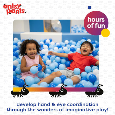 Antsy Pants 100 Ball Pit Balls, Non-Toxic Ball Pit for Toddlers 1-3