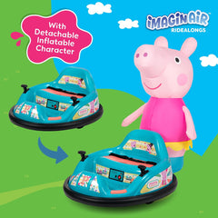 ImaginAir 6V Bumper Car with Auto-Inflated Peppa Pig
