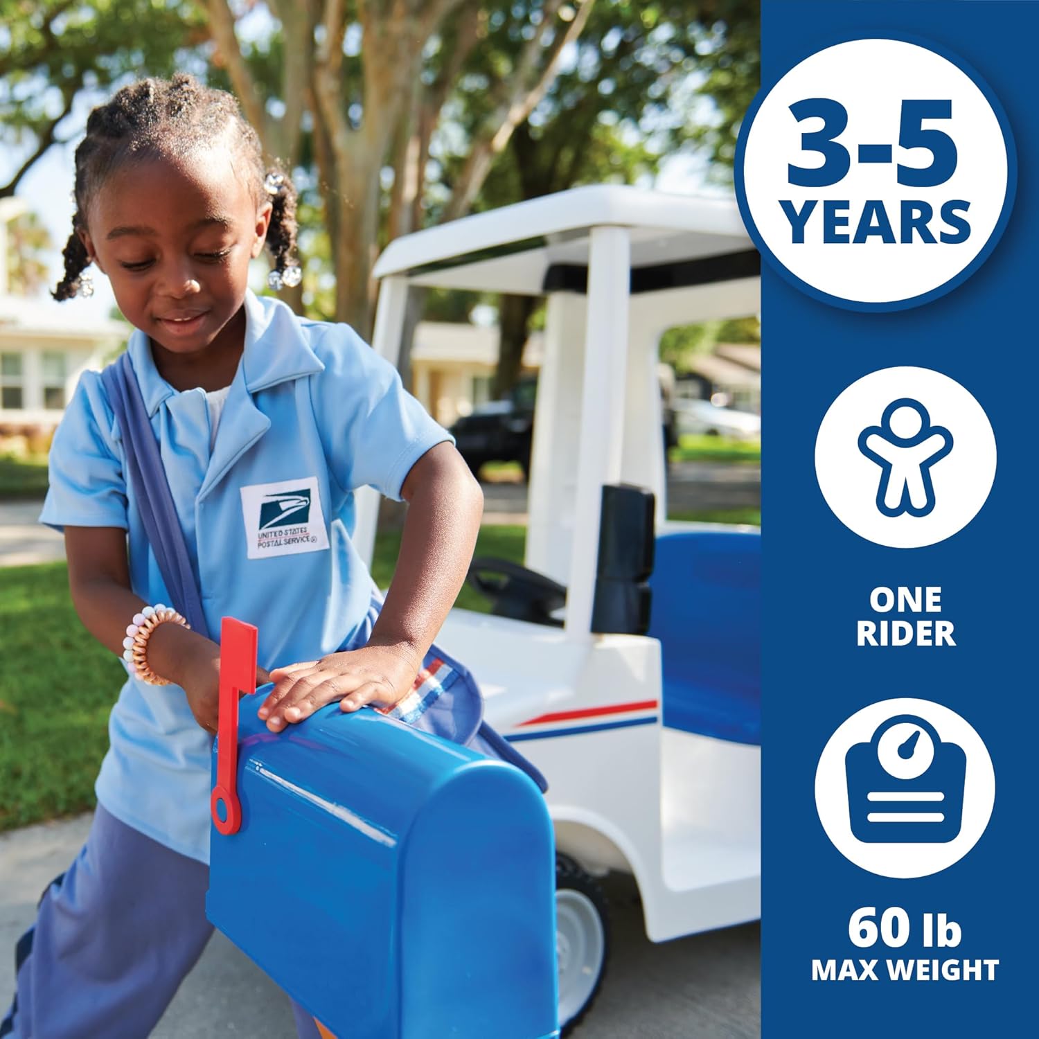 6V USPS Mail Delivery Truck White