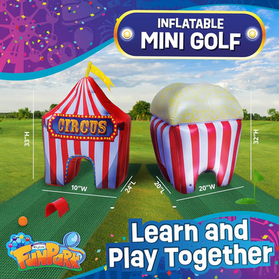 FunPark Inflatable Toddler Mini Golf Set, 13 Pieces