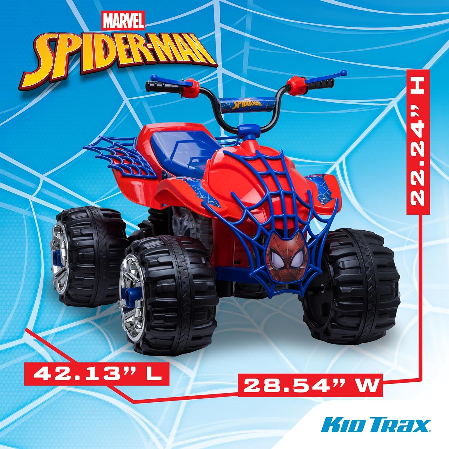 Kid Trax Marvel Spiderman Toddler ATV Ride On Toy