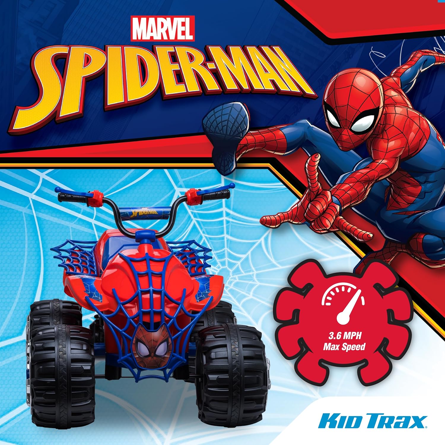 Kid Trax Marvel Spiderman Toddler ATV Ride On Toy