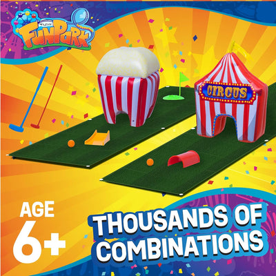 FunPark Inflatable Toddler Mini Golf Set, 13 Pieces