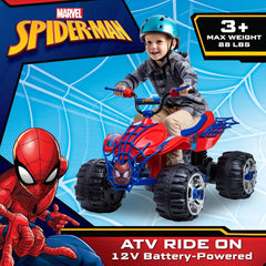 Kid Trax Marvel Spiderman Toddler ATV Ride On Toy