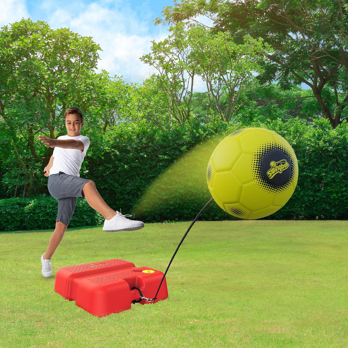 Swingball Reflex Soccer All-Surface Training Aid,  Master Ball Control & Quick Reflexes – The Ultimate Solo Soccer Trainer!