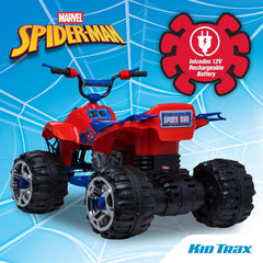 Kid Trax Marvel Spiderman Toddler ATV Ride On Toy
