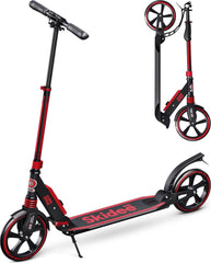 X3M Scooter for Kids Ages 6-12 - Scooters for Teens 12 Years and Up - Adult Scooter with Anti-Shock Suspension - Scooter for Kids 8 Years and Up with 4 Adjustment Levels Handlebar Up to 41 Inches High