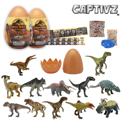 Jurassic World Captivz 2-Pack Surprise Eggs for Kids Ages 3+